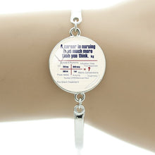 TAFREE Thanks To The Nurse's Declaration Bracelet Doctor Nurse Medical Stuff Student Bracelet Bangles The Best Gift DO12