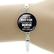 TAFREE Thanks To The Nurse's Declaration Bracelet Doctor Nurse Medical Stuff Student Bracelet Bangles The Best Gift DO12