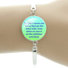 TAFREE Thanks To The Nurse's Declaration Bracelet Doctor Nurse Medical Stuff Student Bracelet Bangles The Best Gift DO12
