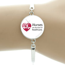 TAFREE Thanks To The Nurse's Declaration Bracelet Doctor Nurse Medical Stuff Student Bracelet Bangles The Best Gift DO12