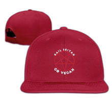 SAMCUSTOM cap baseball cap Side 3D printing Hail Seitan Go Vegan Casual cap gorras hip hop snapback hats wash cap unisex