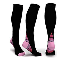 Fashion  New Men Compression Socks  Fit  Breathable Long  Socks  for Male  Travel Boost Stamina Flexible Long Sock meias