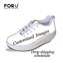 FORUDESIGNS 3D Medicine Bottle Print Women's Nursing Spring Platform Shoes