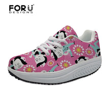 FORUDESIGNS 3D Medicine Bottle Print Women's Nursing Spring Platform Shoes