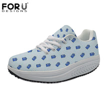 FORUDESIGNS 3D Medicine Bottle Print Women's Nursing Spring Platform Shoes