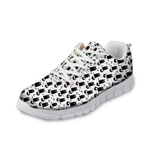 ELVISWORD Spring Comfortable Nurse Shoes Sneakers Women Cute Cartoon Nurses Print Women's Flats Shoes Breathable Female Teenager