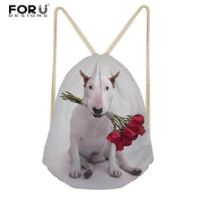 FORUDESIGNS Pink Drawstring Women Backpack Small Cartoon Nurses Printed Women Softback Bagpack School Girls Drawstring Bags Bag