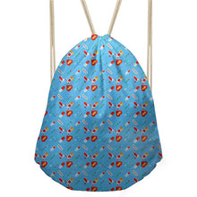 FORUDESIGNS Pink Drawstring Women Backpack Small Cartoon Nurses Printed Women Softback Bagpack School Girls Drawstring Bags Bag