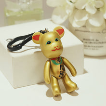 Bomgom Cartoon Popobe Gloomy Bear Momo Vinyl plasitc Keychain Key Chain Bag Ornaments Pendant Kids Toys Doll Keyring Fo-K049-b