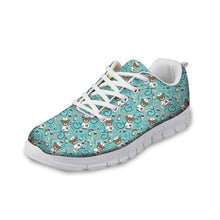 ELVISWORD Women Flats Summer Nurse Mesh Shoes Women 3D Cute Nurse Printed Lace-up Comfortable Shoes Sneakers