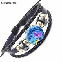 Mendittorosa The Red Cross Doctor Nurse For Girls Wholesale Statement Black Leather Bracelet Bangle Handmade