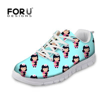 FORUDESIGNS Hot Sale Nurse Pattern Women Casual Sneakers Flats Female Cartoon Nurses Cute Women's Comfortable Shoes Girls Light