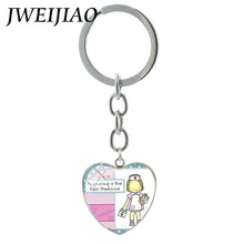 JWEIJIAO Red Color Cross Keyring Medical Practitioners Souvenir Keychain Health Care Doctor Nurse Graduation Gift Custom DO12