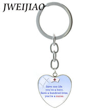 JWEIJIAO Red Color Cross Keyring Medical Practitioners Souvenir Keychain Health Care Doctor Nurse Graduation Gift Custom DO12