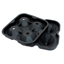 4 Cavity Diamond Shape 3D Ice Cube Mold Maker For Parties Or Special Occasions