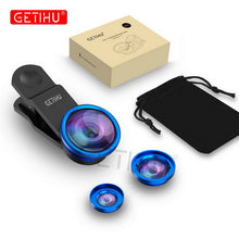 GETIHU Wide Angle Macro Lenses Universal Camera Fish eye For iPhone X 8 7 6S Samsung Lentes Microscope