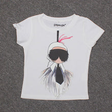Plus size 4XL Women Summer Short Sleeve Sequined Donald Duck Print T shirts Fashion White Top Tees Women girls Designer Clothing