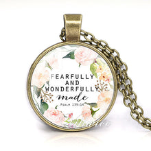 VILLWICE She is clothed with Strength and Dignity Necklace Proverbs 31:25 Bible Verse Christian Quote Necklace Faith Gifts