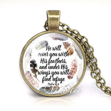 VILLWICE She is clothed with Strength and Dignity Necklace Proverbs 31:25 Bible Verse Christian Quote Necklace Faith Gifts