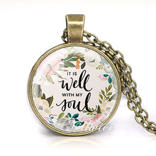 VILLWICE She is clothed with Strength and Dignity Necklace Proverbs 31:25 Bible Verse Christian Quote Necklace Faith Gifts