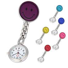 Nurse Watches 1 PC Brooch Fob Medical Nursery Clocks Colorful Smile Faces Quartz Pocket Pendant Hanging Watch Wholesale