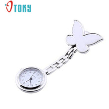 OTOKY Quartz Watches women Fashion Butterfly Nurse Clip-on Fob Brooch Pendant Hanging Pocket Watch #20 Gift 1 pcs