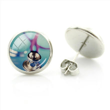 JWEIJIAO Nurse Doctors Medical Stethoscope Ear Stud Earrings Heart Bijoux Earring Jewelry For Fashion Women Girls Gift SE73