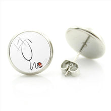 JWEIJIAO Nurse Doctors Medical Stethoscope Ear Stud Earrings Heart Bijoux Earring Jewelry For Fashion Women Girls Gift SE73