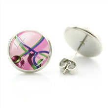 JWEIJIAO Nurse Doctors Medical Stethoscope Ear Stud Earrings Heart Bijoux Earring Jewelry For Fashion Women Girls Gift SE73