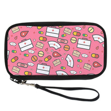 FORUDESIGNS Cartoon Nurse Wallets Women Purses Zipper Long Coin Purses Money Bags Card Holders Clutch Phone Wallet Female Girl