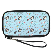 FORUDESIGNS Cartoon Nurse Wallets Women Purses Zipper Long Coin Purses Money Bags Card Holders Clutch Phone Wallet Female Girl