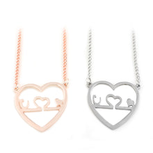 M2 Doctor Nurse Medical Stethoscope Necklace Heart ECG Stainless Steel Silver and Gold Charm Pendant For Women Accessories