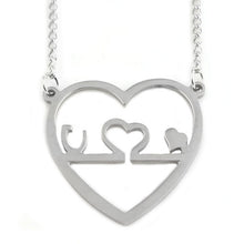 M2 Doctor Nurse Medical Stethoscope Necklace Heart ECG Stainless Steel Silver and Gold Charm Pendant For Women Accessories