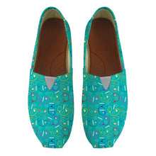 INSTANTARTS Casual Girl Lightweight Canvas Shoes Cute Nursing Printed Summer Flat Shoes Nurse Floral Breathable Slip-on Footwear