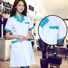 Women Stitching Color Medical Coat Nurse Services Uniform Medical Scrub Clothes White Lab Coats Hospital Doctor Clothes