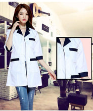 Women Stitching Color Medical Coat Nurse Services Uniform Medical Scrub Clothes White Lab Coats Hospital Doctor Clothes