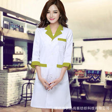 Women Stitching Color Medical Coat Nurse Services Uniform Medical Scrub Clothes White Lab Coats Hospital Doctor Clothes