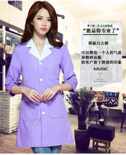 Women Stitching Color Medical Coat Nurse Services Uniform Medical Scrub Clothes White Lab Coats Hospital Doctor Clothes
