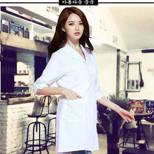Women Stitching Color Medical Coat Nurse Services Uniform Medical Scrub Clothes White Lab Coats Hospital Doctor Clothes