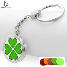 1PC Stainless steel Perfume Keychain 30MM Aromatherapy Locket Key chains DIY Perfume Key chain (Free 5 Pads)  LSKC69-85