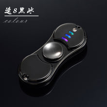 New LED Flash Light Alloy Tri-Spinner Hand Spinner USB Lighter