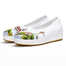 2018 free shipping white nurse shoe cloth shoes anti-skid slope and beautician work shoes women's shoes