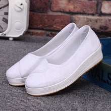 2018 free shipping white nurse shoe cloth shoes anti-skid slope and beautician work shoes women's shoes