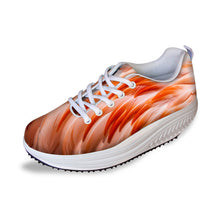 Mesh Platform Women Flats Lace Up Casual Swing Shoes Height Increasing Women Flat Shoes Autumn Fashion Boat Sneakers Nurse Shoes