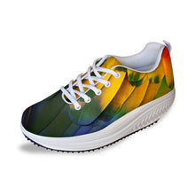 Mesh Platform Women Flats Lace Up Casual Swing Shoes Height Increasing Women Flat Shoes Autumn Fashion Boat Sneakers Nurse Shoes