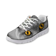 ELVISWORD Funny Nurse Shoes Comfortable Printed Animal Dogs Cute Women Sneakers for Hospital Work Lace Up Loafers