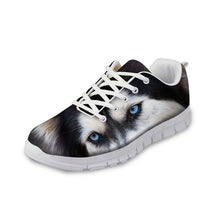 ELVISWORD Funny Nurse Shoes Comfortable Printed Animal Dogs Cute Women Sneakers for Hospital Work Lace Up Loafers