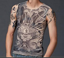 In 2018, new spring men's digital tattoo printed short-sleeved T-shirt T-shirt brand T-shirt brand T-shirt brand T4315.COCEDDB