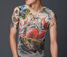 In 2018, new spring men's digital tattoo printed short-sleeved T-shirt T-shirt brand T-shirt brand T-shirt brand T4315.COCEDDB