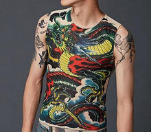In 2018, new spring men's digital tattoo printed short-sleeved T-shirt T-shirt brand T-shirt brand T-shirt brand T4315.COCEDDB